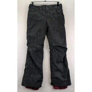 Aperture Slim Fit Denim Look Snowboard Pants 10,000 MM Waterproofing Men's Small